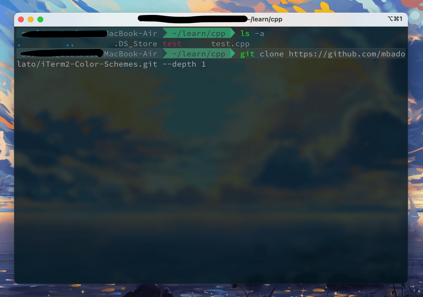 iTerm2 config